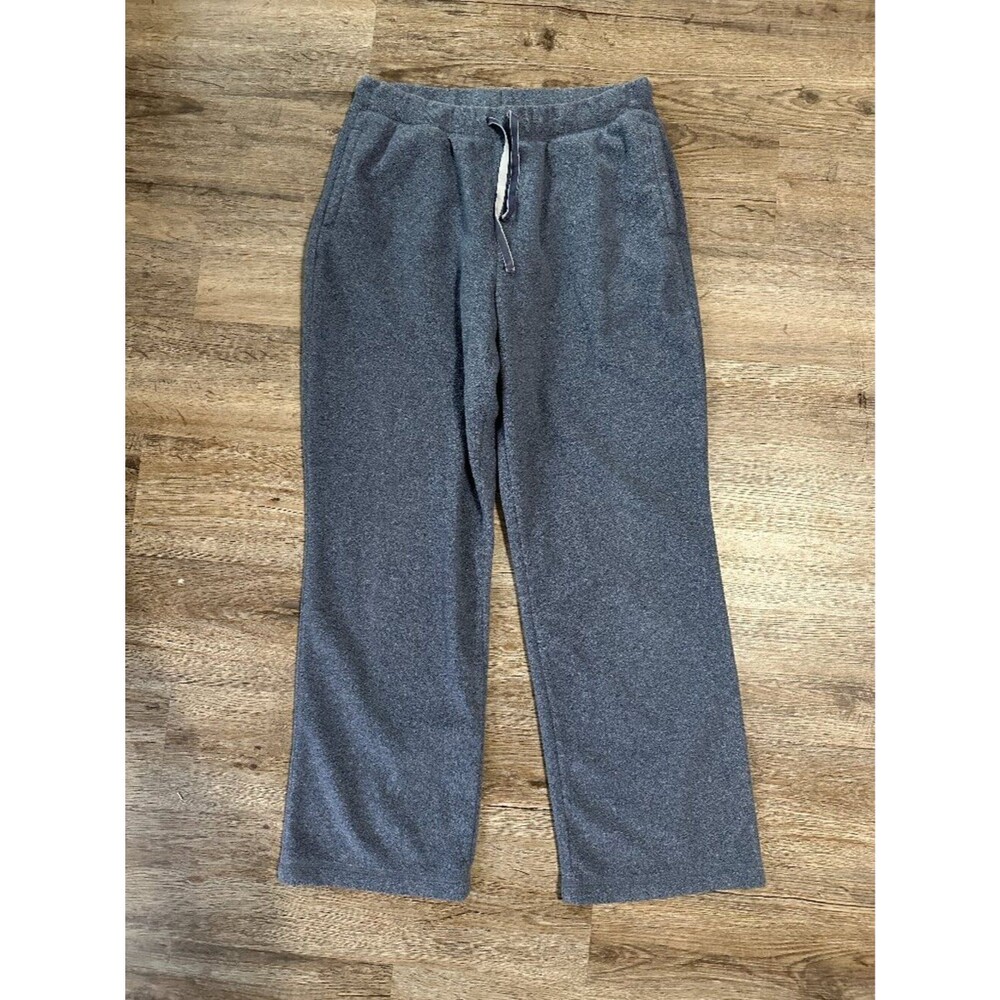 L.L. Bean Womens Medium Petite Fleece Sweatpants Lounge Grey Pull On LL